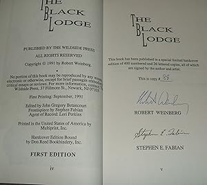 Seller image for The Black Lodge for sale by biblioboy