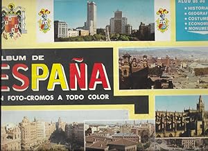 Cromo. Album de España en Foto-Cromos a todo color. Allbum de 315 cromos Incompleto