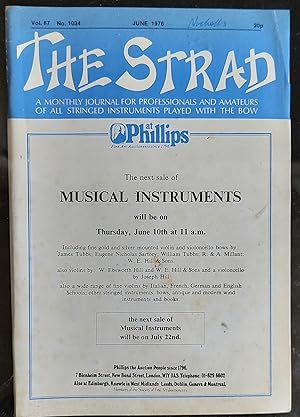 Seller image for The Strad June 1976 A Monthly Journal For Professionals And Amateurs Of All Stringed Instruments Played With The Bow for sale by Shore Books