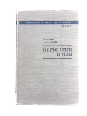 Image du vendeur pour Radiation Effects In Solids mis en vente par World of Rare Books