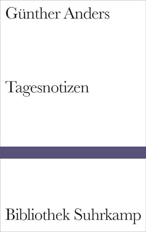 Imagen del vendedor de Tagesnotizen : Aufzeichnungen 1941-1992 a la venta por Smartbuy
