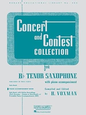Seller image for Concert and Contest Collection for BB Tenor Saxophone : Piano Accompaniment for sale by Smartbuy