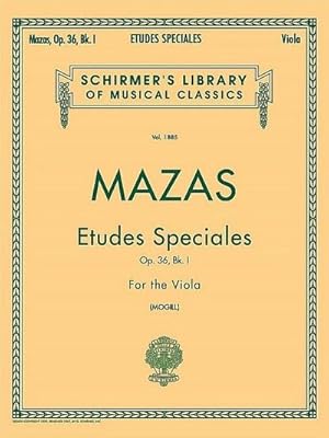 Bild des Verkufers fr Etudes Speciales, Op. 36 - Book 1 : Schirmer Library of Classics Volume 1885 Viola Method zum Verkauf von Smartbuy