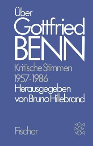 Seller image for ber Gottfried Benn: Kritische Stimmen 1957-1986 for sale by Smartbuy