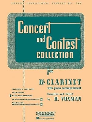 Bild des Verkufers fr Concert and Contest Collection for BB Clarinet : Piano Accompaniment zum Verkauf von Smartbuy