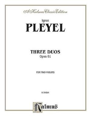 Bild des Verkufers fr Three Duos, Op. 61 zum Verkauf von Smartbuy