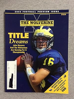 Seller image for The Wolverine 2003 Football Preview, Volume 16, Number 1 for sale by Book Nook