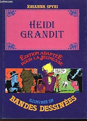 Imagen del vendedor de Heidi grandit (dition adapte pour la jeunesse, illustre en bandes dessines) a la venta por Ammareal