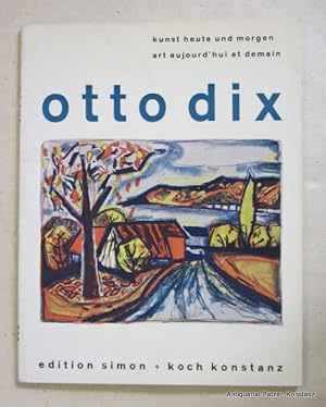 Imagen del vendedor de Otto Dix. Spte Lithographien und Pastelle. Lithographies et pastels figurant parmi ses dernires oeuvres. Konstanz, Edition Simon + Koch, ca. 1960. Mit 20 farbigen Abbildungen. 20 Bl. Or.-Kart. mit Schutzumschlag; etwas angestaubt. (kunst heute und morgen / art aujourd'hui et demain, 602). a la venta por Jrgen Patzer