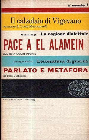 Seller image for Il menab della letteratura: 1 for sale by Messinissa libri