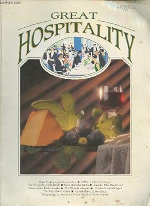 Seller image for Great Hospitality n1- July/August 1990-Sommaire: Jean Rougie, Grard Ronay, Laurent Max.- The snack choice of those who know- Brown gold: the world's favourite taste- a visit to the king of foie gras- win a trip for two on the Orient Express- Edouard C for sale by Le-Livre