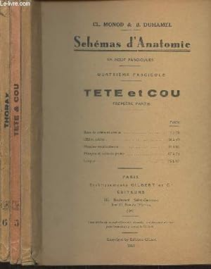 Seller image for Schmas d'anatomie Fascs. 4, 5 et 6 (3 volumes) Tte et cou 1re et 2e parties + Thorax for sale by Le-Livre