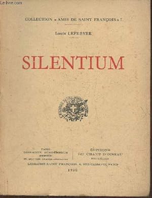 Bild des Verkufers fr Silentium zum Verkauf von Le-Livre
