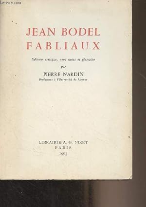 Imagen del vendedor de Jean Bodel Fabliaux a la venta por Le-Livre