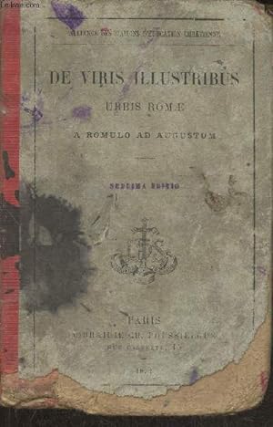 Bild des Verkufers fr De Viris illustribus, urbis Romae a Romulo ad augustum zum Verkauf von Le-Livre