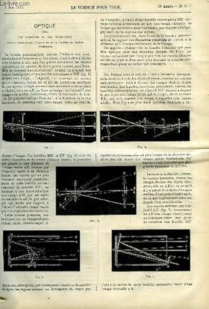 Seller image for La science pour tous n 9 - Les lunettes et les tlescopes, Les oestres, genre cphalmye par A. Landrin, Nouveau feu fnian par P. Guyot, Considrations relatives a la thorie du vol des oiseaux, Moyen de rendre tous les champignons comestibles for sale by Le-Livre