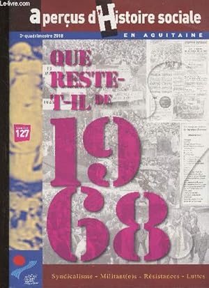 Seller image for Aperus d'Histoire sociale en Aquitaine n127- 3e quadrimestre 2018 for sale by Le-Livre