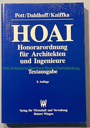 Immagine del venditore per Verordnung ber die Honorare fr Leistungen der Architekten und der Ingenieure: (Honorarordnung fr Architekten und Ingenieure) ; [i.d.F. der Bekanntmachung vom 4. Mrz 1991, zuletzt gendert am 21. September 1995] ; Textausgabe mit Tabellenanhang venduto da Antiquariat Bernhard