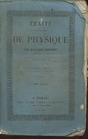 Seller image for Trait lmentaire de physique Tome II for sale by Le-Livre