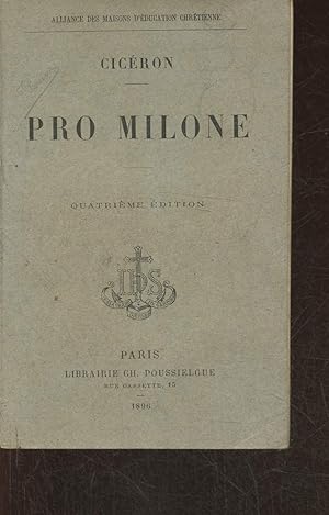 Seller image for M. Tullii ciceronies oratio Pro T. Annio Milone- Texte latin for sale by Le-Livre