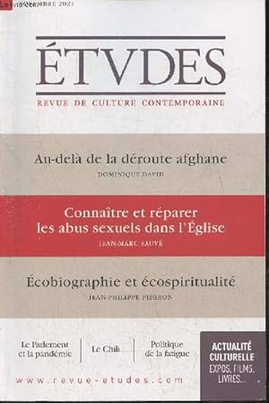 Bild des Verkufers fr Etudes, revue de culture contemporaine n4287- Novembre 2021-Sommaire: Au del  de la droute afghane par Dominique David- L'veil d'un nouveau Chili par Damien Larrouqu- Le Parlement dans la crise sanitaire par Jean-Flix de Bujadoux- Politique de la fa zum Verkauf von Le-Livre