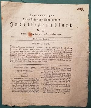 Gemeinnütziges Lobenstein- und Ebersdorfer Intelligenzblatt. No. 37.