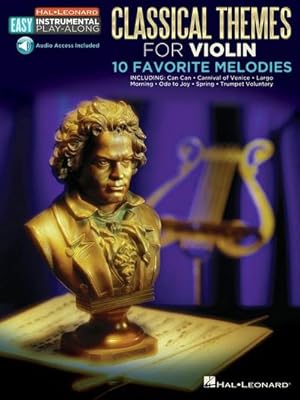 Immagine del venditore per Classical Themes - 10 Favorite Melodies: Violin Easy Instrumental Play-Along Book with Online Audio Tracks venduto da Smartbuy