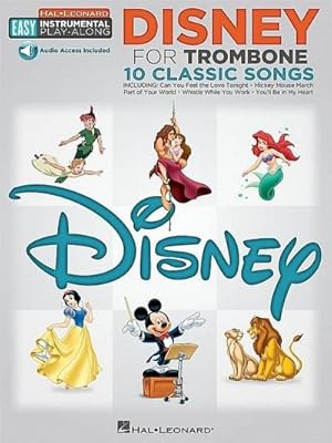 Bild des Verkufers fr Disney - 10 Classic Songs: Trombone Easy Instrumental Play-Along Book with Online Audio Tracks zum Verkauf von Smartbuy