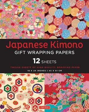 Bild des Verkufers fr Japanese Kimono Gift Wrapping Papers - 12 Sheets : 18 x 24 inch (45 x 61 cm) Wrapping Paper zum Verkauf von Smartbuy