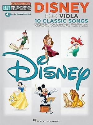 Bild des Verkufers fr Disney - 10 Classic Songs - Easy Instrumental Play-Along Viola (Book/Online Audio) zum Verkauf von Smartbuy