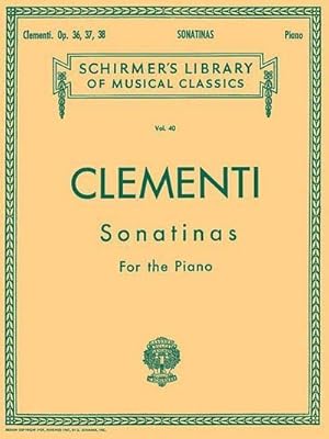 Seller image for 12 Sonatinas, Op. 36, 37, 38 : Schirmer Library of Classics Volume 40 Piano Solo for sale by Smartbuy