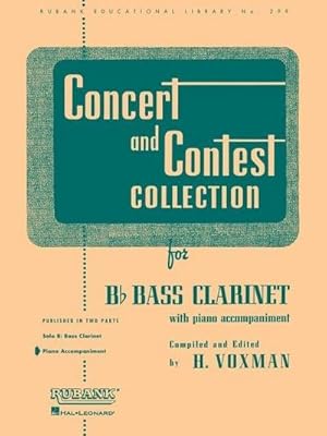 Bild des Verkufers fr Concert and Contest Collection for BB Bass Clarinet : Piano Accompaniment zum Verkauf von Smartbuy