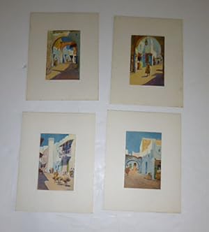 Nine color gravures of Morocco (Marruecos).