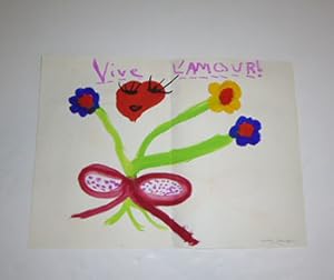 Vive l'Amour. Original gouache.