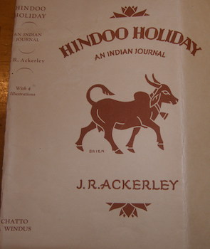Dust Jacket for Hindoo Holiday: An Indian Journal.