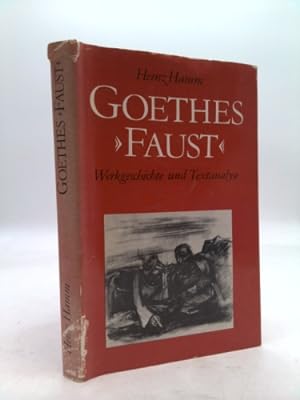Immagine del venditore per Goethes Faust; Werkgeschichte und Textanalyse. venduto da ThriftBooksVintage