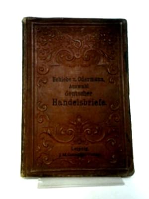 Bild des Verkufers fr Auswahl Deutscher Handelsbriefe zum Verkauf von World of Rare Books
