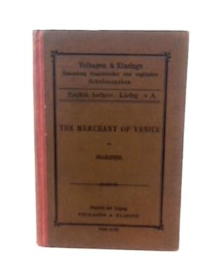 Seller image for Shakspere's Merchant Of Venice - A Comedy for sale by World of Rare Books