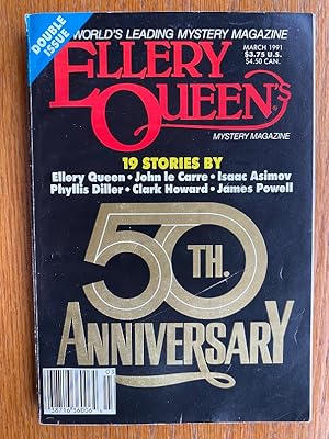 Image du vendeur pour Ellery Queen Mystery Magazine March 1991 mis en vente par Scene of the Crime, ABAC, IOBA