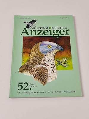 Ornithologischer Anzeiger : 52. Band. Heft 1/2 - August 2013