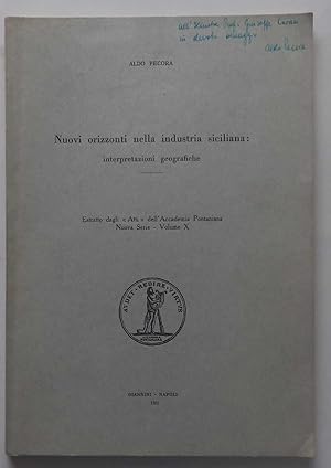 Nuovi orizzonti nella industria siciliana: interpretazioni geografiche