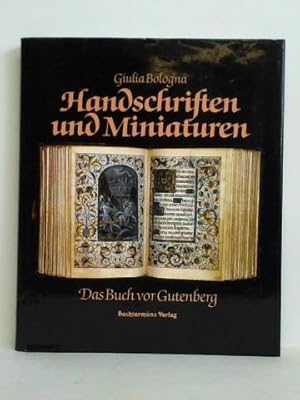 Bild des Verkufers fr Handschriften und Miniaturen. Das Buch vor Gutenberg zum Verkauf von Celler Versandantiquariat