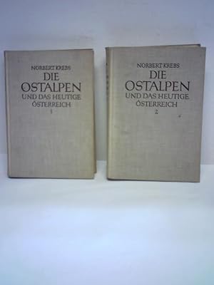 Bild des Verkufers fr Die Ostalpen und das heutige sterreich. Eine Lnderkunde. Erster Band: Systematischer Teil/ Zweiter Band: Regionaler Teil. 2 Bnde zum Verkauf von Celler Versandantiquariat