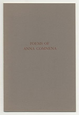 Bild des Verkufers fr Poems of Anna Comnena zum Verkauf von Between the Covers-Rare Books, Inc. ABAA