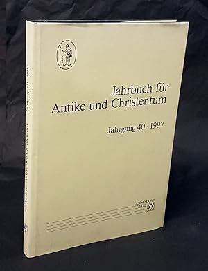 Imagen del vendedor de Jahrbuch fr Antike und Christentum. Jahrgang 40, 1997. a la venta por Antiquariat Dennis R. Plummer