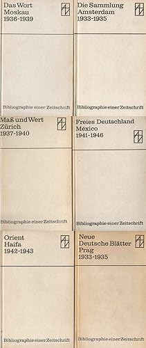 Bibliographie einer Zeitschrift. AbdlZ1 - AbdlZ6. (Band 1-6). / Herausgeber: Akademie der Künste ...