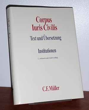 Bild des Verkufers fr Corpus iuris civilis. Text und bersetzung; I, Institutionen. zum Verkauf von Antiquariat Ballmert