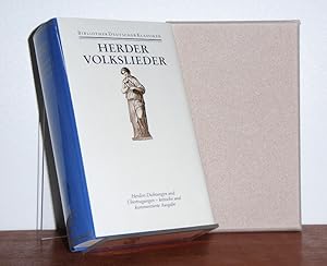 Herder - Werke in zehn Bänden. [hier nur] Band 3: Volkslieder, Übertragungen, Dichtungen. [Biblio...