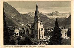 Bild des Verkufers fr Ansichtskarte / Postkarte Catinaccio Rosengarten Trentino Alto Adige Sdtirol, Chiesa dei Protestanti zum Verkauf von akpool GmbH