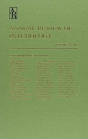 Immagine del venditore per Psychology: 54 (Annual Review of Psychology) venduto da WeBuyBooks